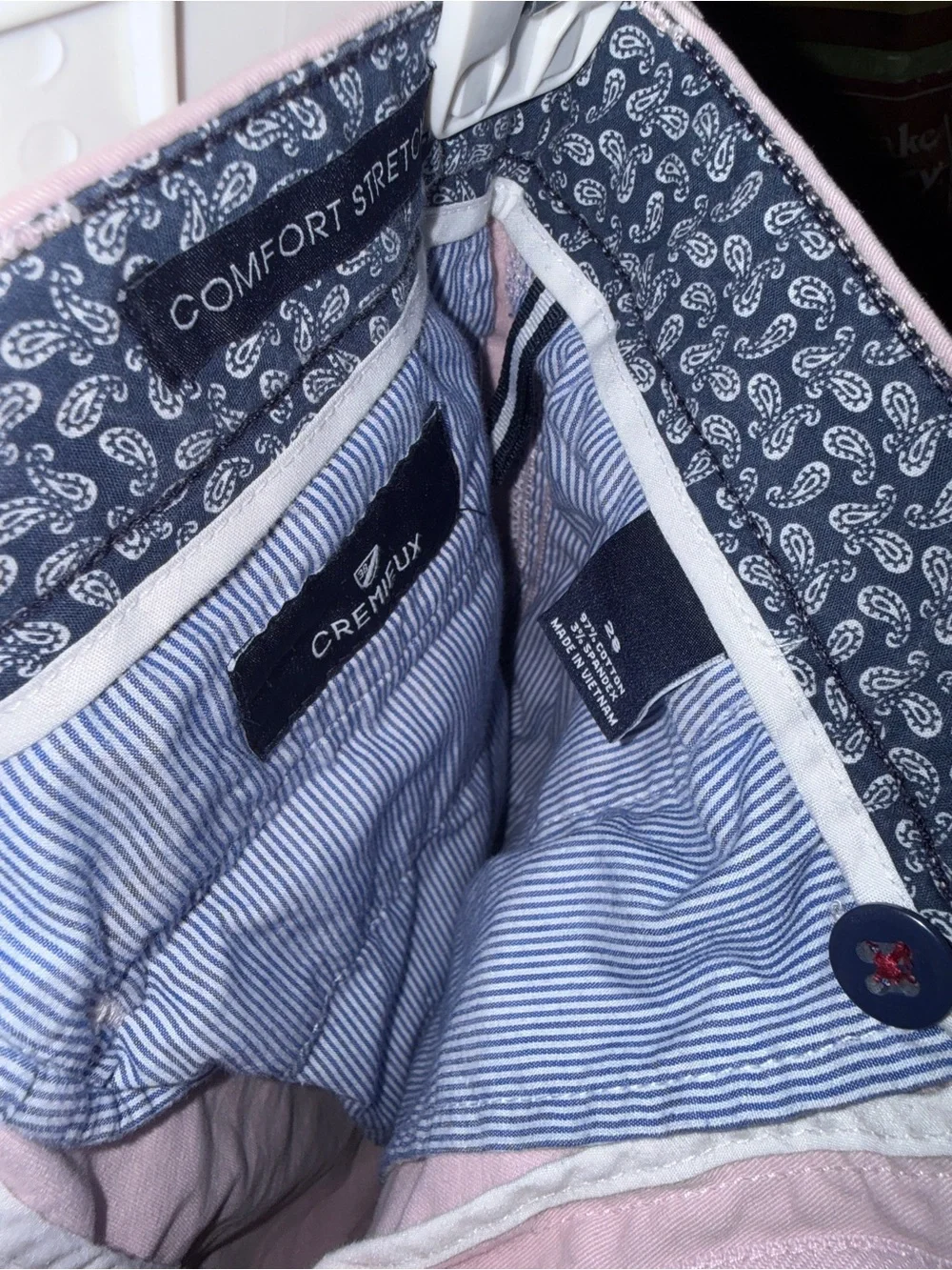 Men’s Pink Cotton Casual Shorts